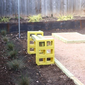 Burleson Backyard Retreat- Cinder Bench