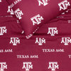 Texas A&M Aggies Printed Sheet Set, Twin, Solid, Full