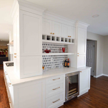 Arlington Heights Blue and White Kitchen
