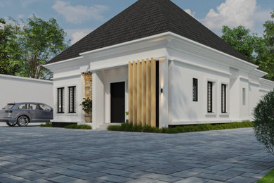 Inspiration for a contemporary exterior home remodel in Other