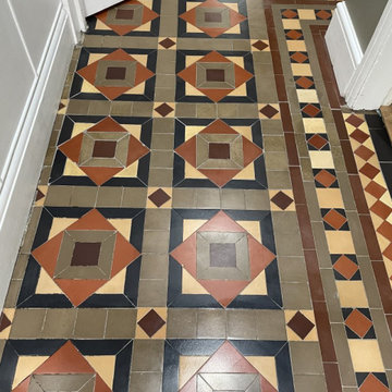 Victorian Tiled Hallway Renovated in Stourbridge