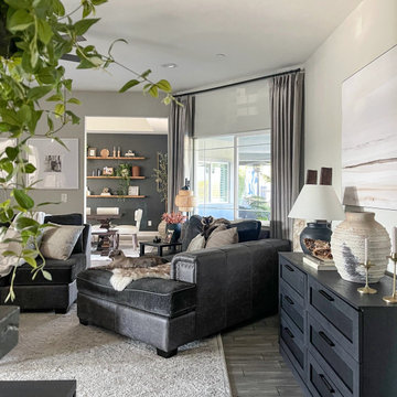Modern Living Room Faye 100% Blackout Drapery by FRESHINE