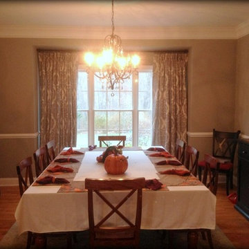 Pinch Pleated Drapes, Bold Fabric & Lining