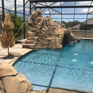 Concrete Waterfall and Slide