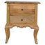 2 Drawer French Design Cabriole Leg Mango Wood Bedside Table