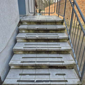 Treppenanlage am Hauseingang