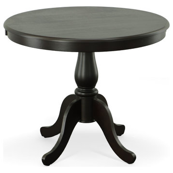 Bella 36" Round Pedestal Table, Espresso
