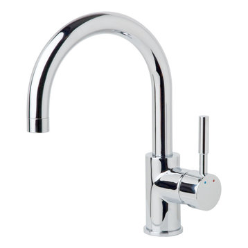 Dia Single-Handle Single Hole Bar Faucet, Polished Chrome, 1.0 GPM