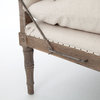 Allison French Oak Upholstered Chaise Bed End Bench