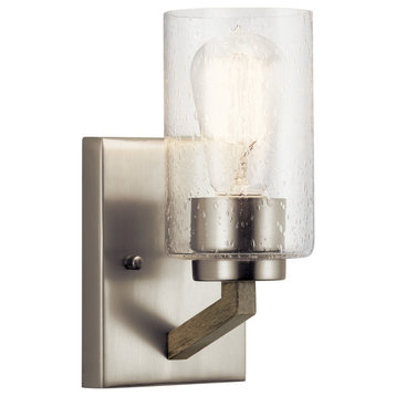 Kichler 43038DAG One Light Wall Sconce, Distressed Antique Gray Finish
