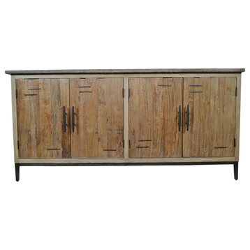 Stone Top Salvaged Farm Sideboard