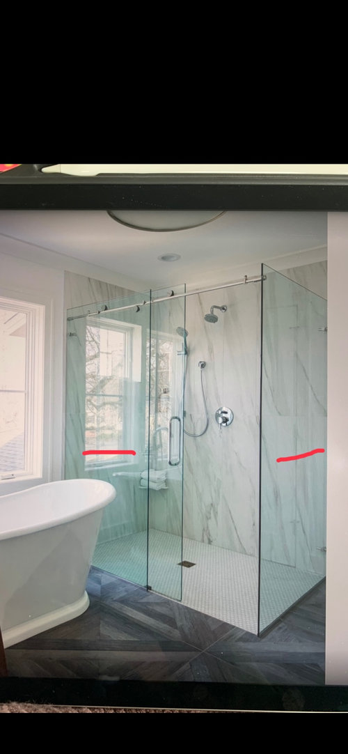 Where to put the towel bar in this bathroom shower??