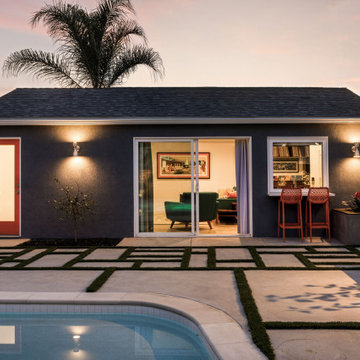 Tropical Modernism - ADU, Backyard remodel and an Addition in Burbank