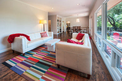 Inspiration for a modern living room remodel in Austin
