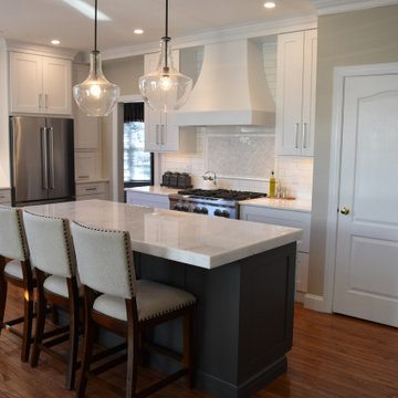 Gorgeous Grey and White Kitchen