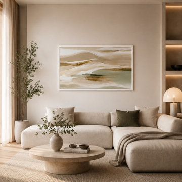 Sage & Sand – Organic Landscape Wall Art