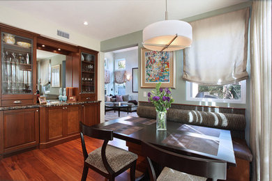Inspiration for a contemporary dining room remodel in Orange County