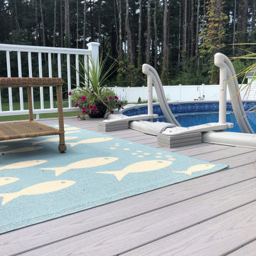 New pool deck and rear deck modifications