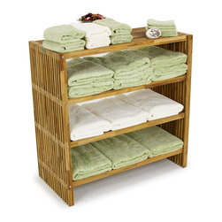 Westminster Teak Towel Shelf - Bathroom Cabinets