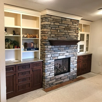 after fireplace