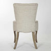 Iris Tufted Chair, Cream Natural Linen