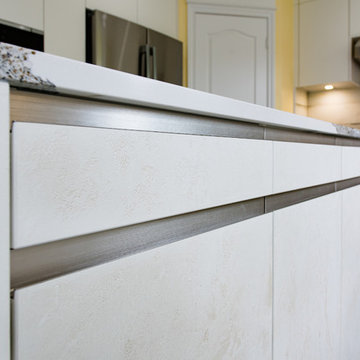 White Concrete Kitchen