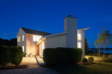 Inspiration for a timeless exterior home remodel in Boston