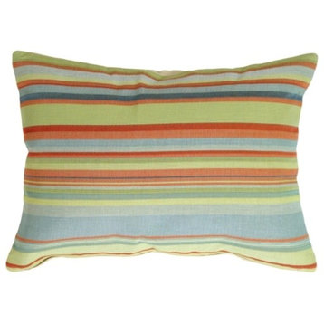 Pillow Decor - Tropical Stripes Rectangle Pillow