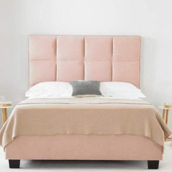 Palma Pink Upholstered Ottoman Bed - Bedroom Products