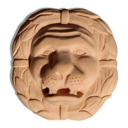 Inviting Home Inc. - Lion Wood Rosette, Cherry - Onlays And Appliques