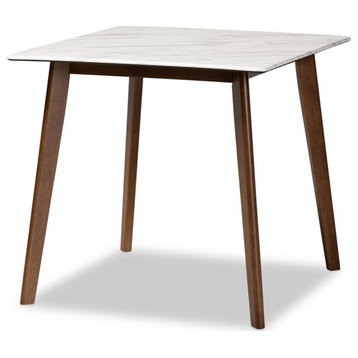 Bowery Hill Contemporary Brown Finished Wood Dining Table