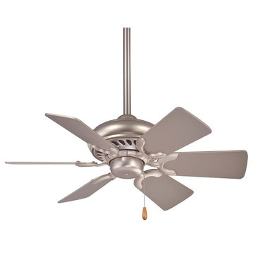 Minka-Aire Supra Ceiling Fan, Brushed Steel