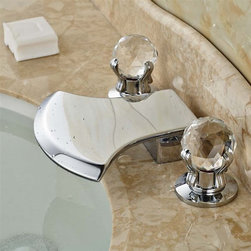 Lato Polished Chrome Waterfall Sink Faucet - Bathroom Sink Faucets