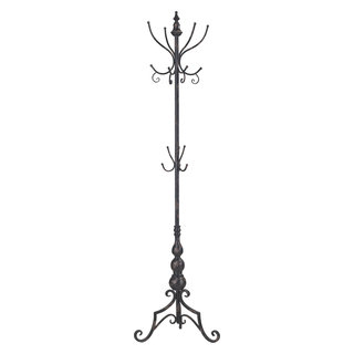 Coat Rack, Distressed Black - Traditional - Coatracks And Umbrella ...