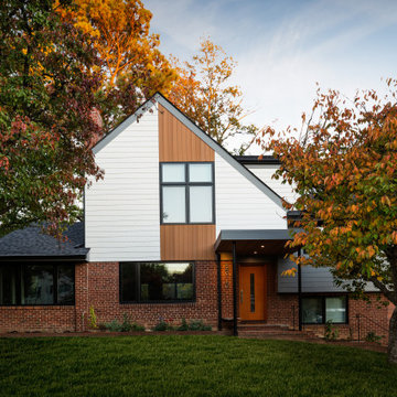 Split-Level with Modern Pop-up