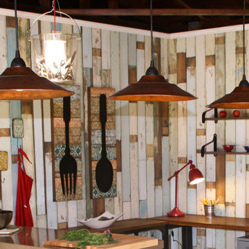 Hammered Copper 13" Large Pendant Light (L400DB)
