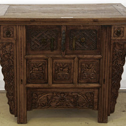 Coffer Table with Elaborate Carvings - Side Tables And End Tables