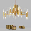 Gold/Black Postmodern LED Chandelier For Living Room, Lobby, Restaurant, Gold, 36 Lights - Dia102.1xh70.1cm / Dia40.2xh27.6"