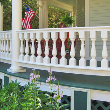 Curved Porch Railing in Putnam, CT