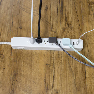 Designer Series 6ft 6-Outlet USB Surge Protector Power Strip, 2x USB Ports (5V/3