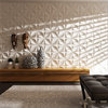 Decorative 3D Plastic Wall Panels in Modern Wall Design, 19.7"x19.7" Matte, A-10