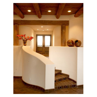Santa Fe Contemporary - Southwestern - Staircase - Phoenix - by Michael ...