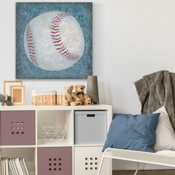 "Grunge Sporting III" Painting Print on Wrapped Canvas