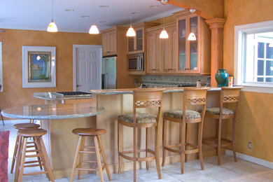 Inspiration for a rustic kitchen remodel in Portland