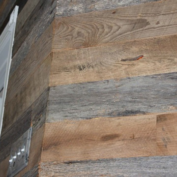 Barnwood Shiplap Wall With Custom Trim