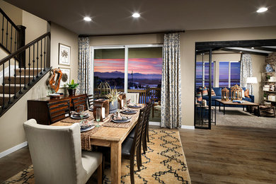 Design ideas for a modern dining room in Denver.