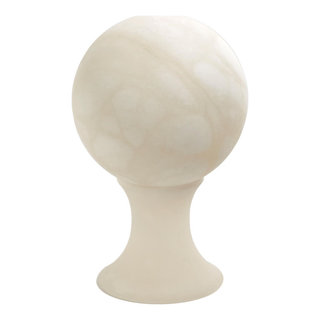 Alabaster Sphere Stand, Large - Contemporary - Decorative Objects And ...