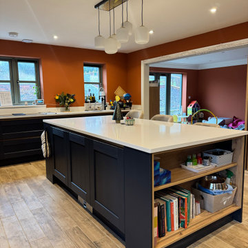 A Shaker-Style Kitchen With A Handleless Design