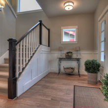example of different floor and molding stains