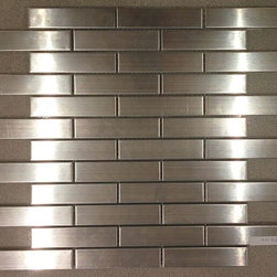 New Stainless Steel Mosaics 1" x 4" Brick - Tile
